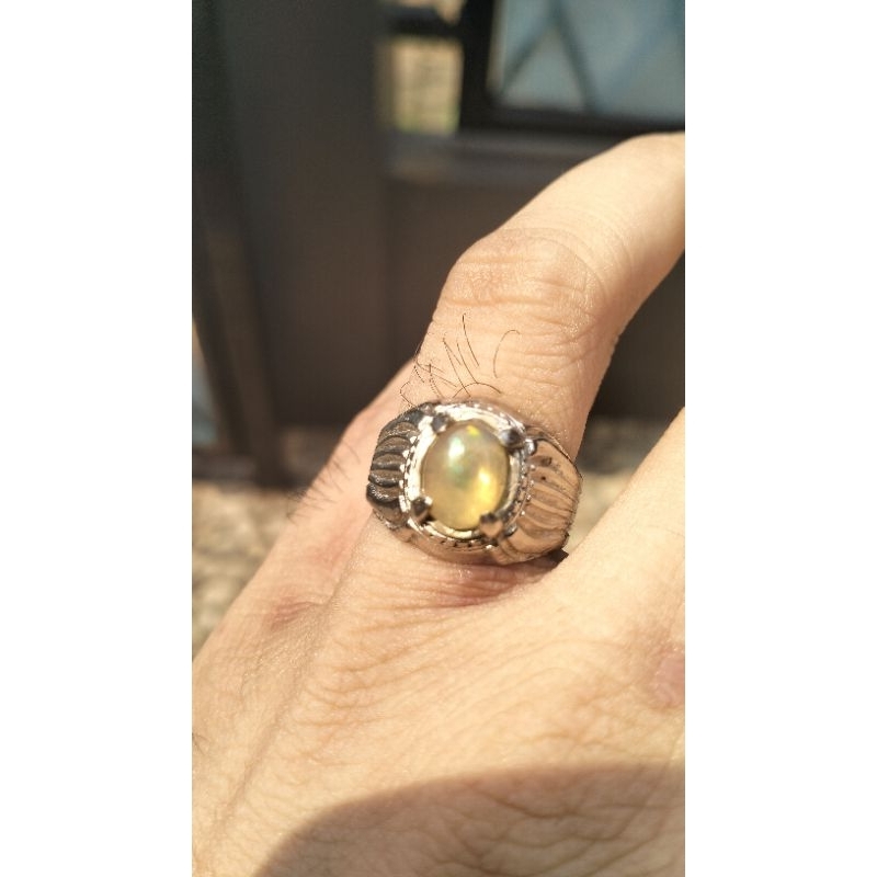 Batu Cincin Kalimaya Teh kristal