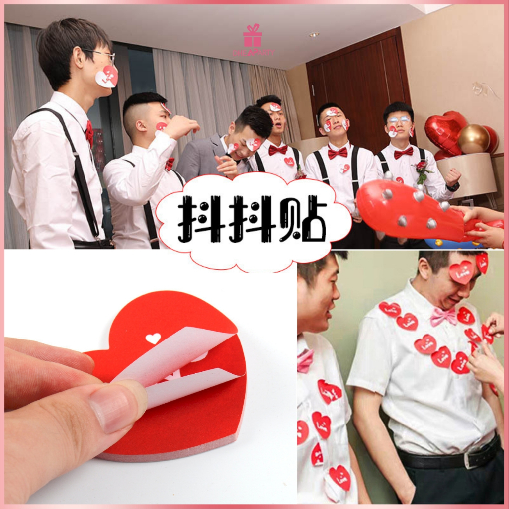 

DP Stiker LOVE Game Sangjit Pernikahan Chinese / Tempelan Stiker Love Wedding Game Isi 30 Pcs WED14