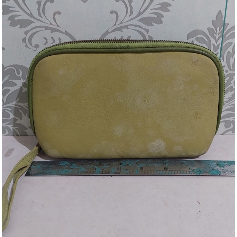Clutch Pouch kulit asli macha preloved