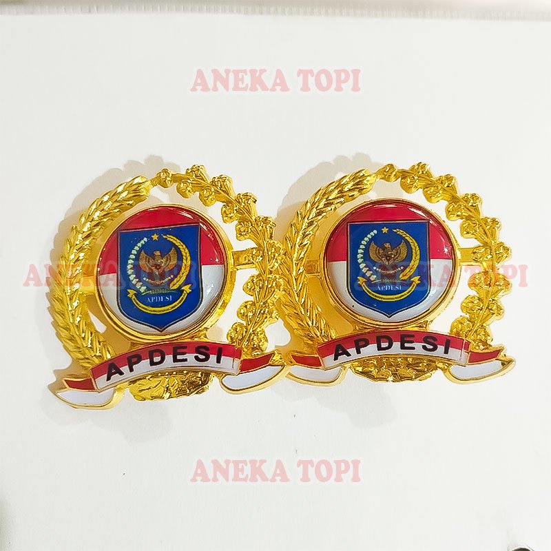 Pin Bros Logo Apdesi Pin Perangkat Desa Lencana Padi Kapas Apdesi Pin Apdesi - Aneka Topi