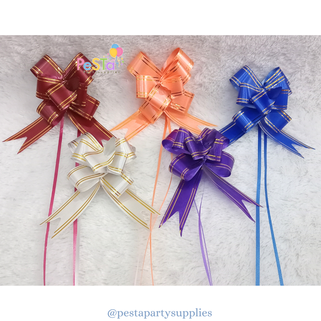 

Pita Tarik Kado/Pita Serut/Pull Flower Ribbon_PeSTa Partysupplies