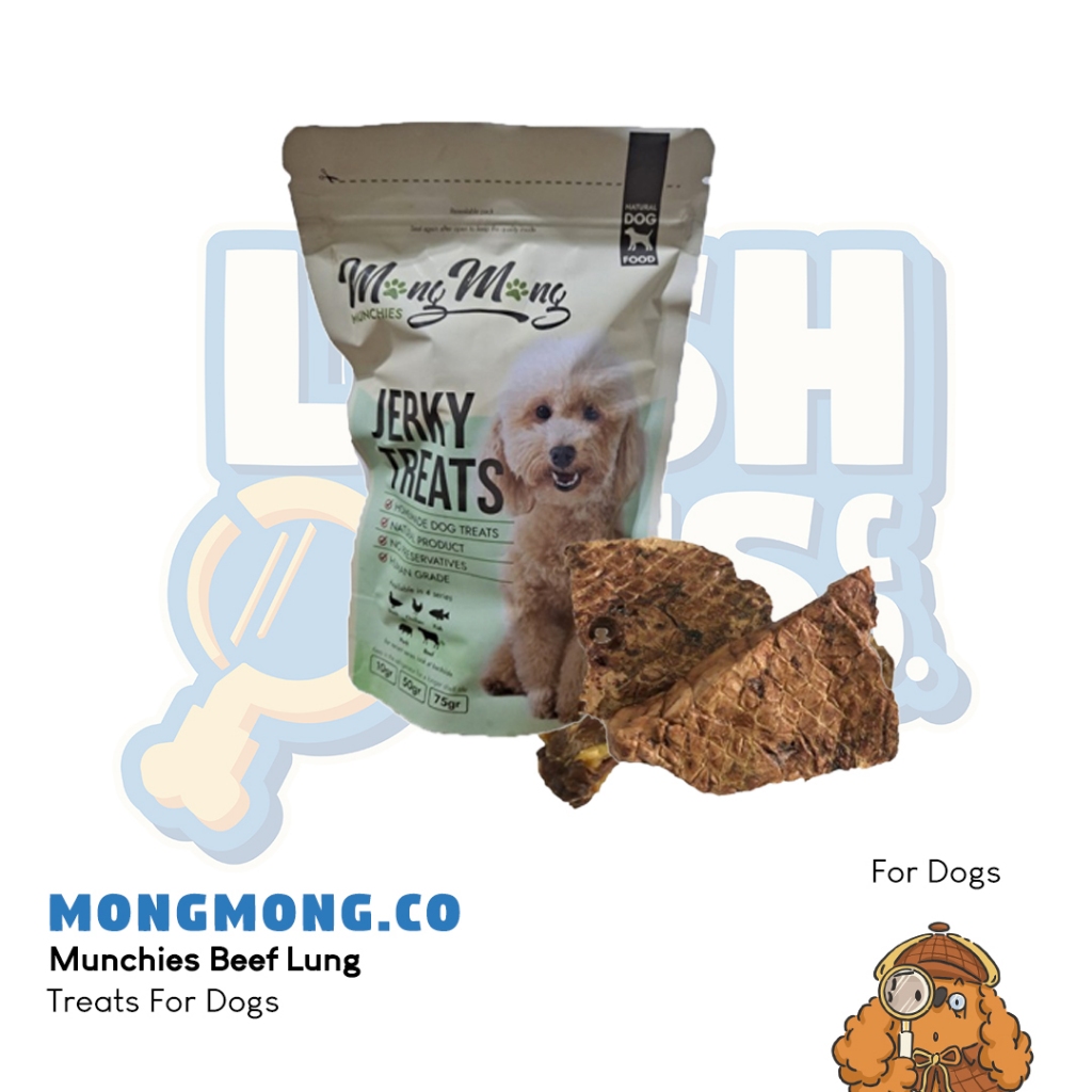 MongMong.Co Munchies Beef Lung Dog Treats