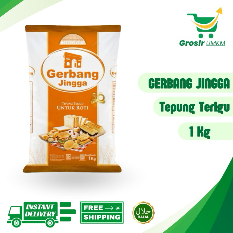 

Grosir UMKM - GERBANG JINGGA (1X1KG) / TEPUNG TERIGU PROTEIN TINGGI / TEPUNG TERIGU