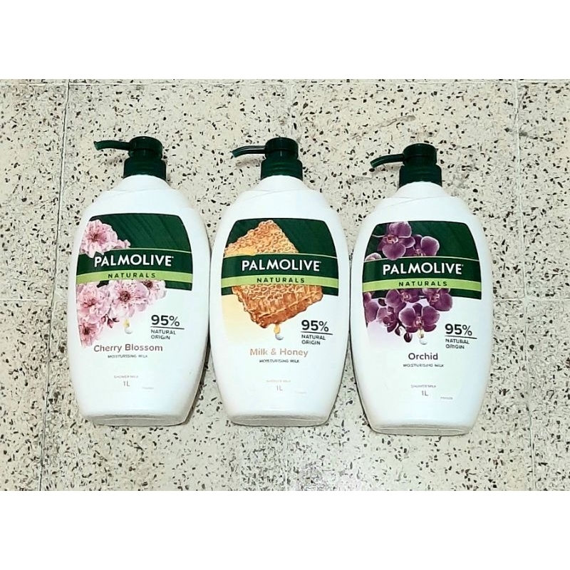 Palmolive Naturals Shower Gel 1L, Palmolive Sabun Mandi Cair 1 liter