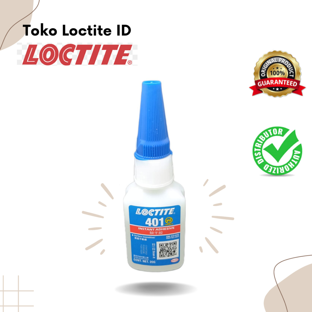 LEM SERBAGUNA/SUPERGLUE LOCTITE 401 LEM TERKUAT UNTUK BESI PLASTIK KAYU KAIN KARET KARDUS