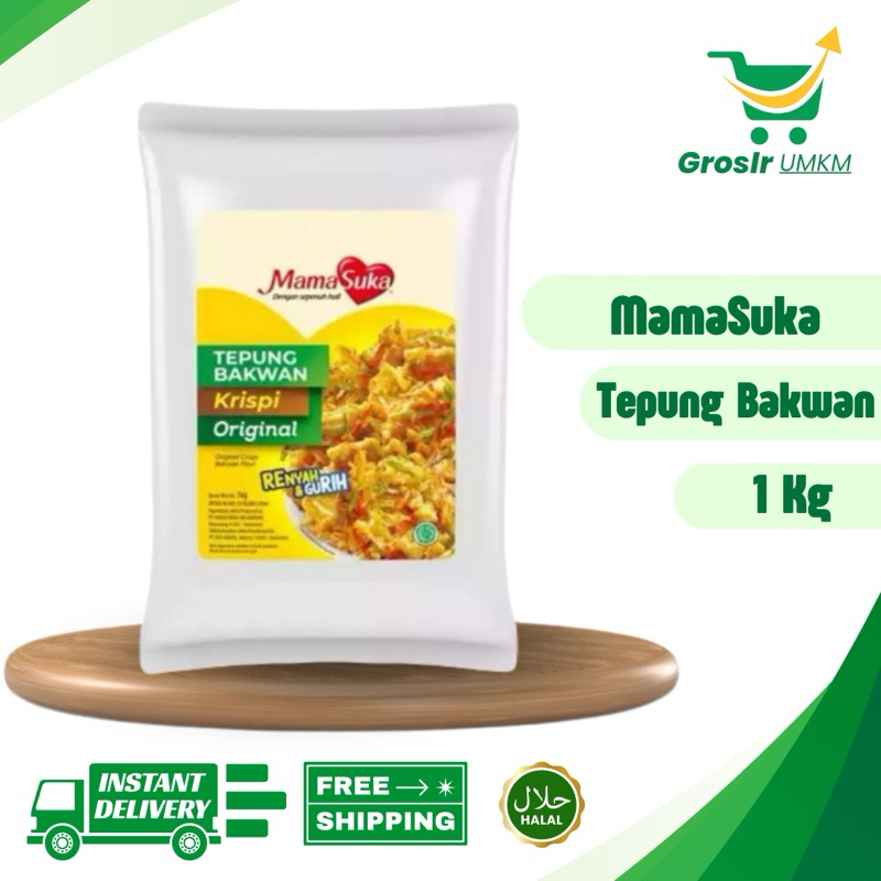 

Grosir UMKM - MAMASUKA TEPUNG BAKWAN KRISPI 1 KG / TEPUNG BUMBU BAKWAN / TEPUNG TERIGU