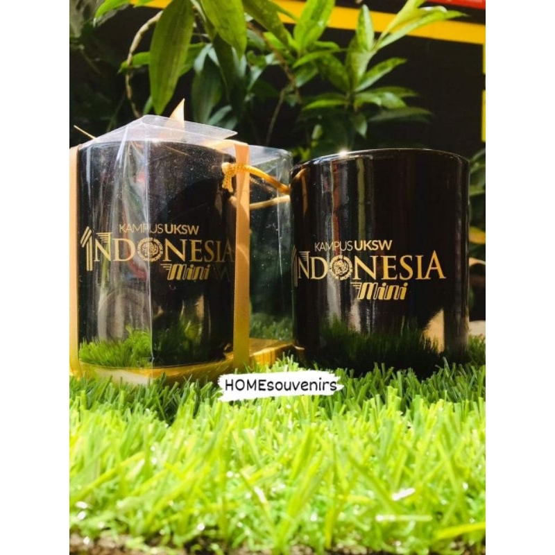 Gelas Mug Hitam standart Free Cetak Sablon dan Kemas Mika