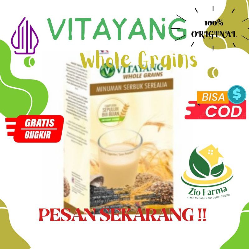 

Vitayang Whole Grains 15 Sachet Sarapan Sehat Minuman Diet Sereal Rendah Kalori Gula