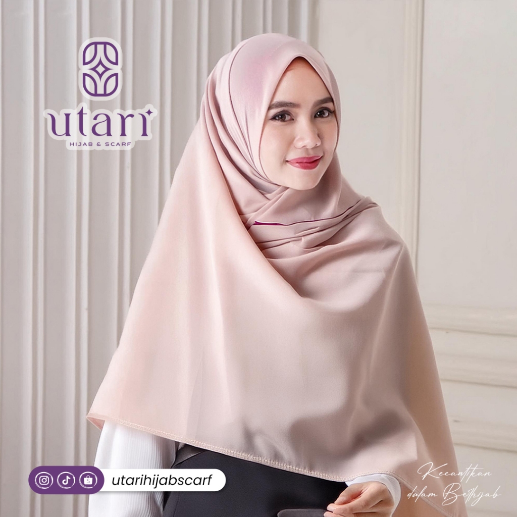 Hijab Segiempat Wolfis  115 dan 130 / Jilbab Segiempat Woolpeach / Segiempat Premium Promo