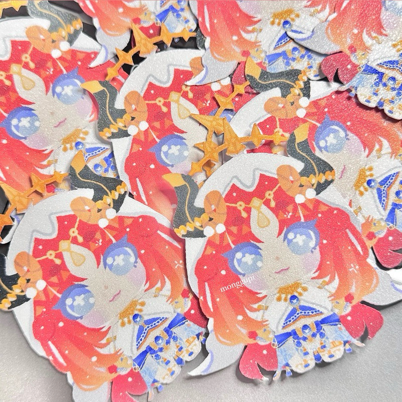 

[ monggupi ] nilou genshin impact fanart glitter borderless sticker medium size