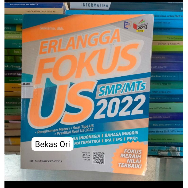 FOKUS US SMP 2022 Kelas 9 IX Penerbit Erlangga