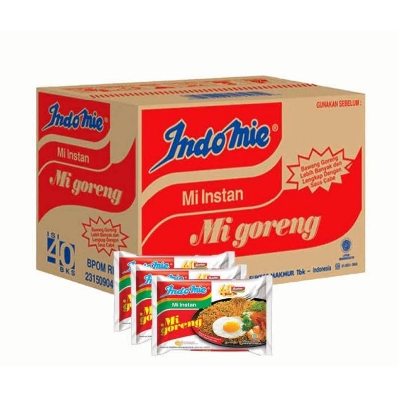 

Indomie mie goreng 1 dus EXP 2025