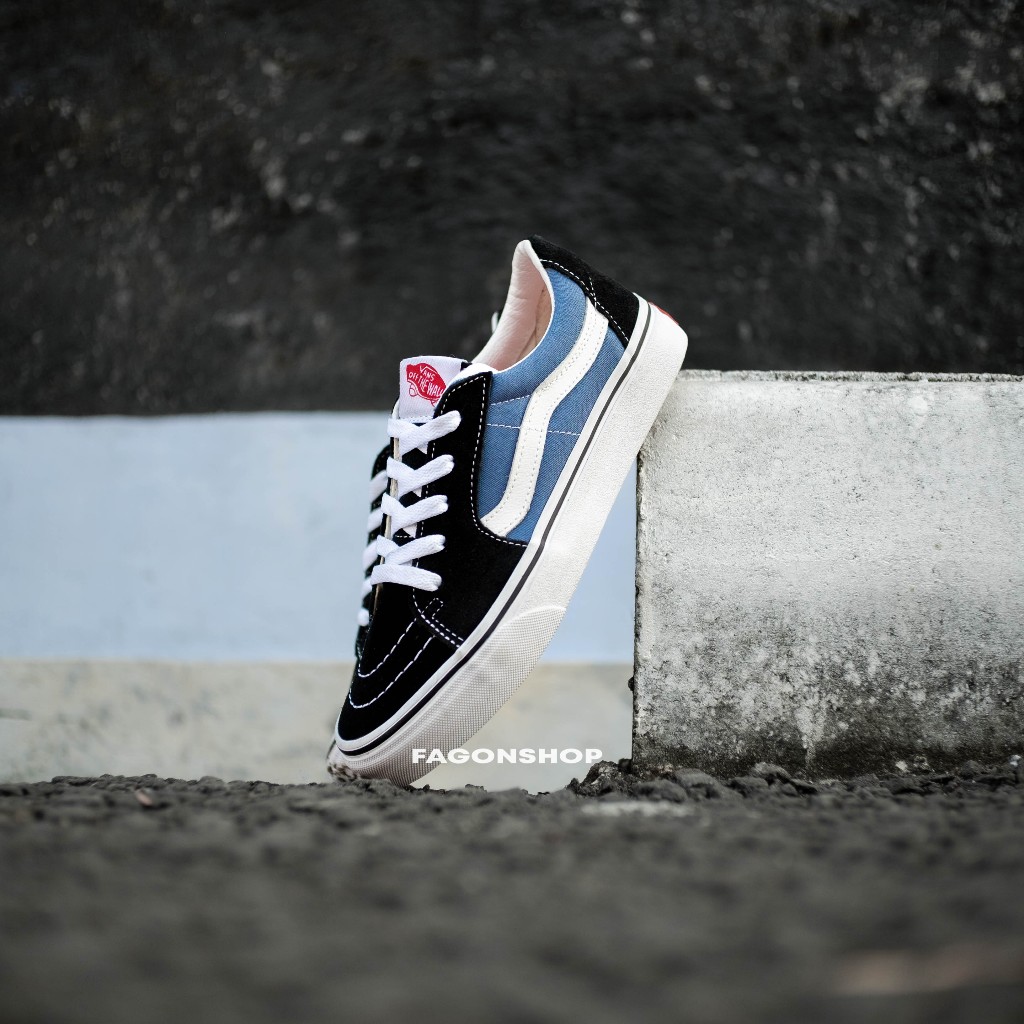 SK8-LOW NAVY WHITE CLASSIC ORIGINAL 100%