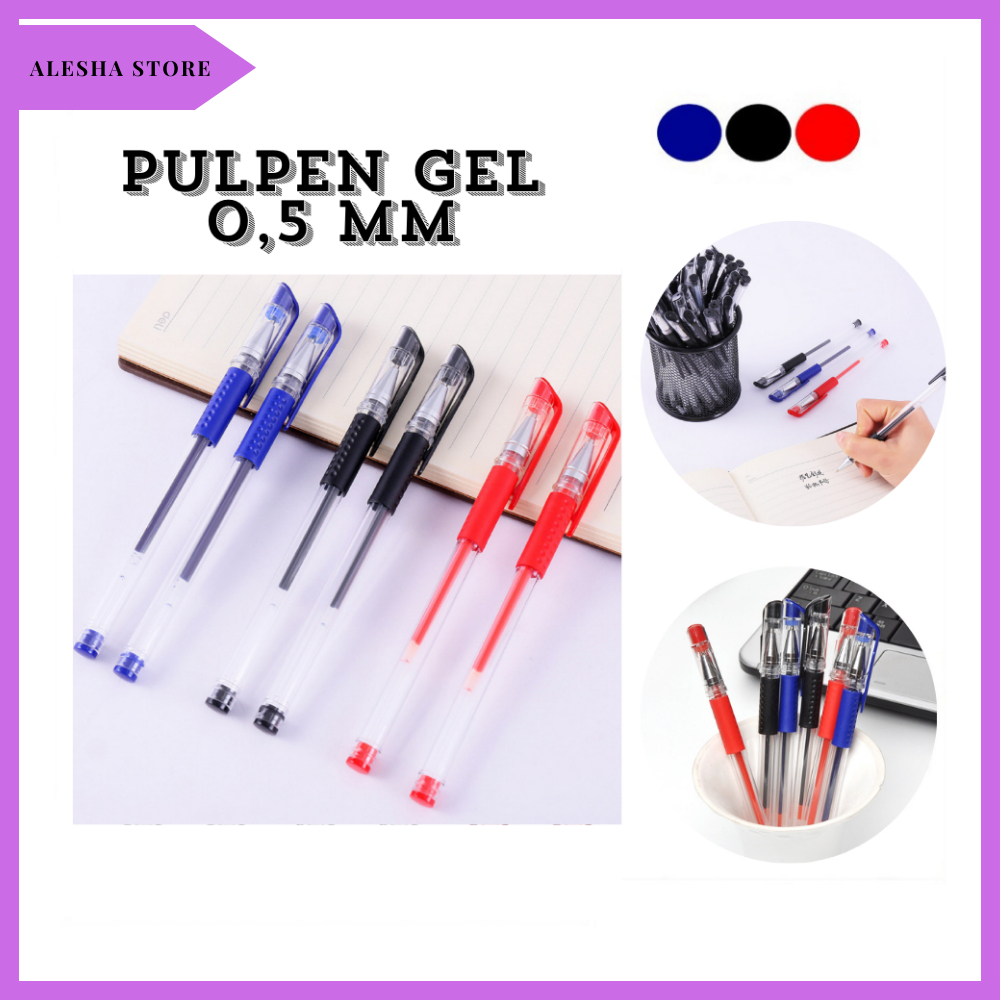 

Pulpen Gel Ink 0.5mm Standar Pulpen Alat Tulis Kantor Sekolah Pena Pen Pencet Tinta Cair