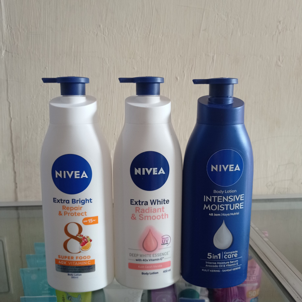 NIVEA Body Lotion Ukuran Besar 380 / 400 ml Botol Pump  - Handbody Hanbody Hand Body Handbodi Nivea