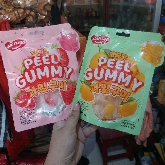 

NARAYA PEEL GUMMY JELLY FRUIT CANDY 80G