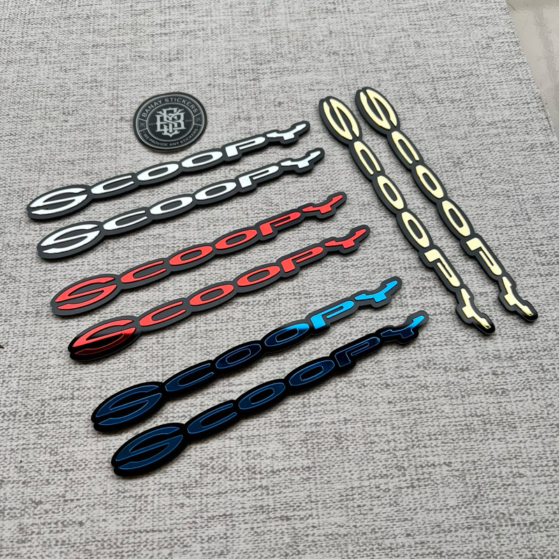 Emblem Scoopy 2017-2020 Akrilik