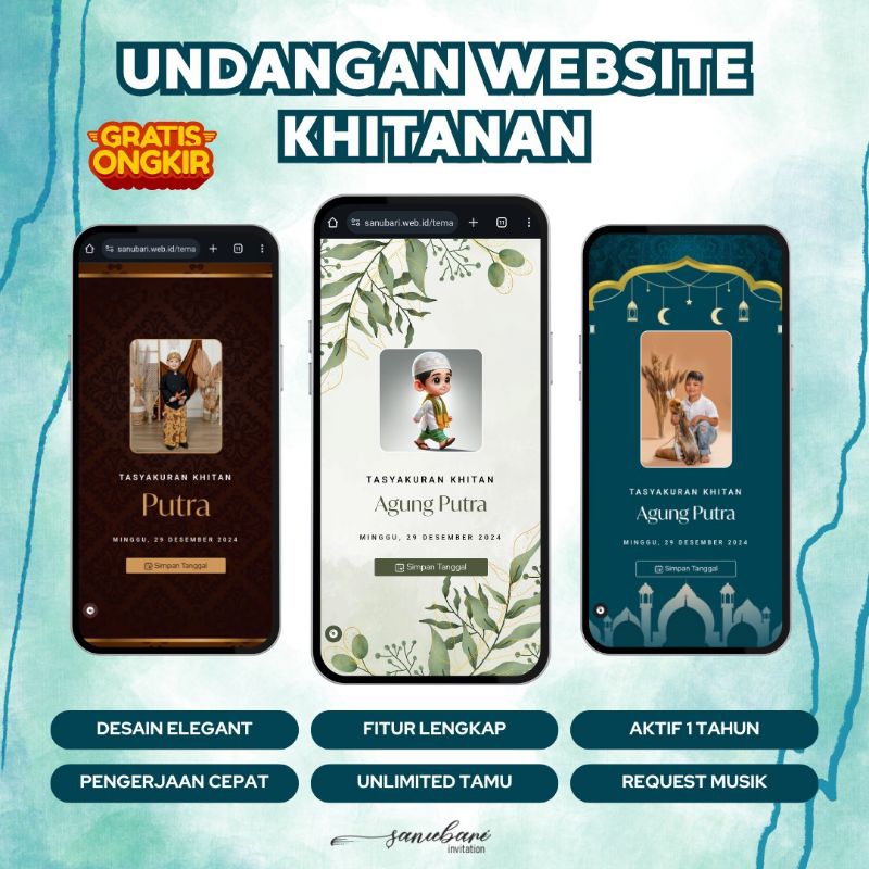 Undangan Khitanan Digital Website Khitan Web Online