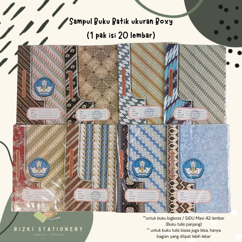 

Sampul Batik isi 20 lembar / Sampul Buku Boxy / Bigboss Batik