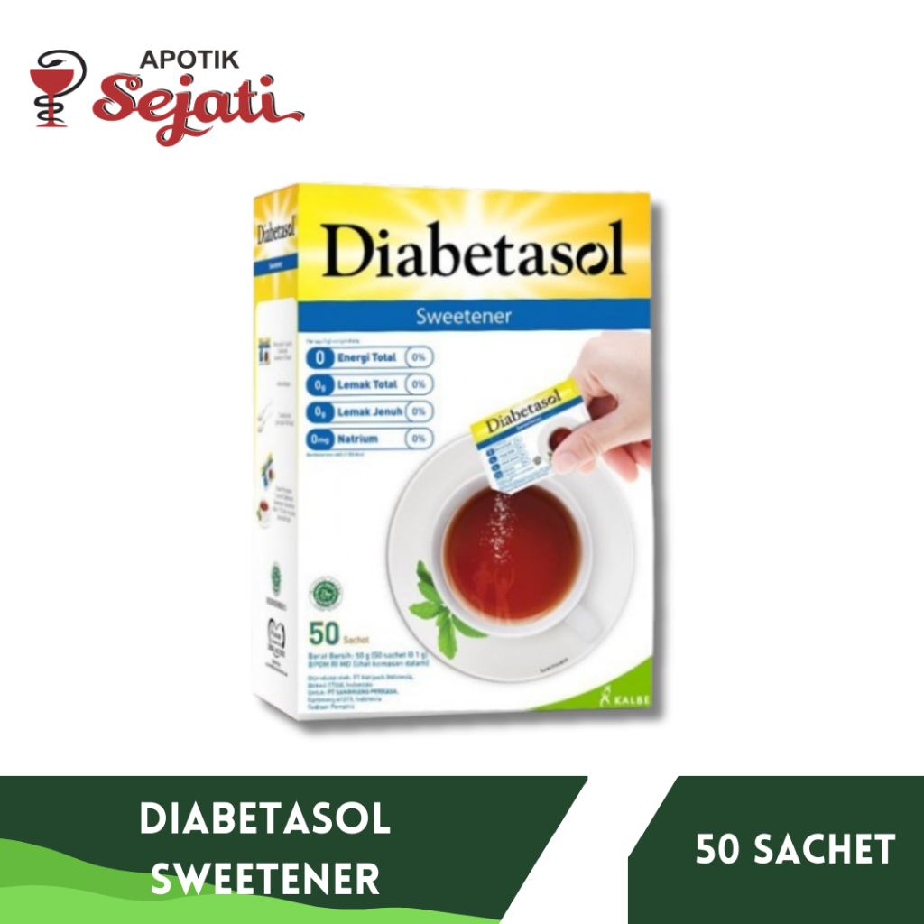 

DIABETASOL SWEETENER 50s/BERGUNA SEBAGAI PENGGANTI GULA