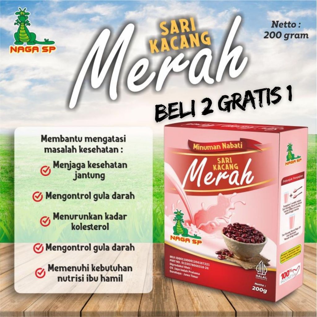 

Sari Kacang Merah Naga SP 200g