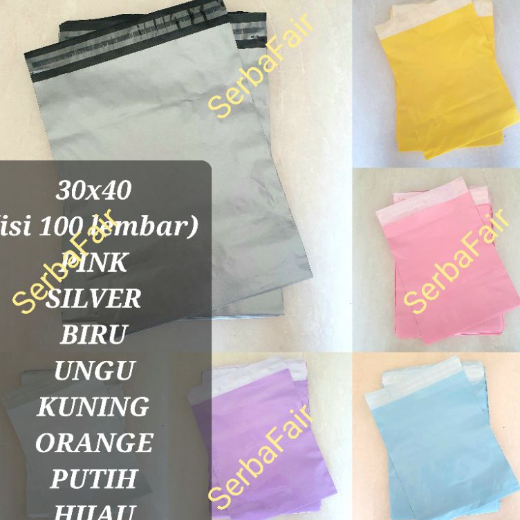 

PROMO Polymailer Warna 3x4 Poly Color Amplop Lem Seal MURAH ISI 1