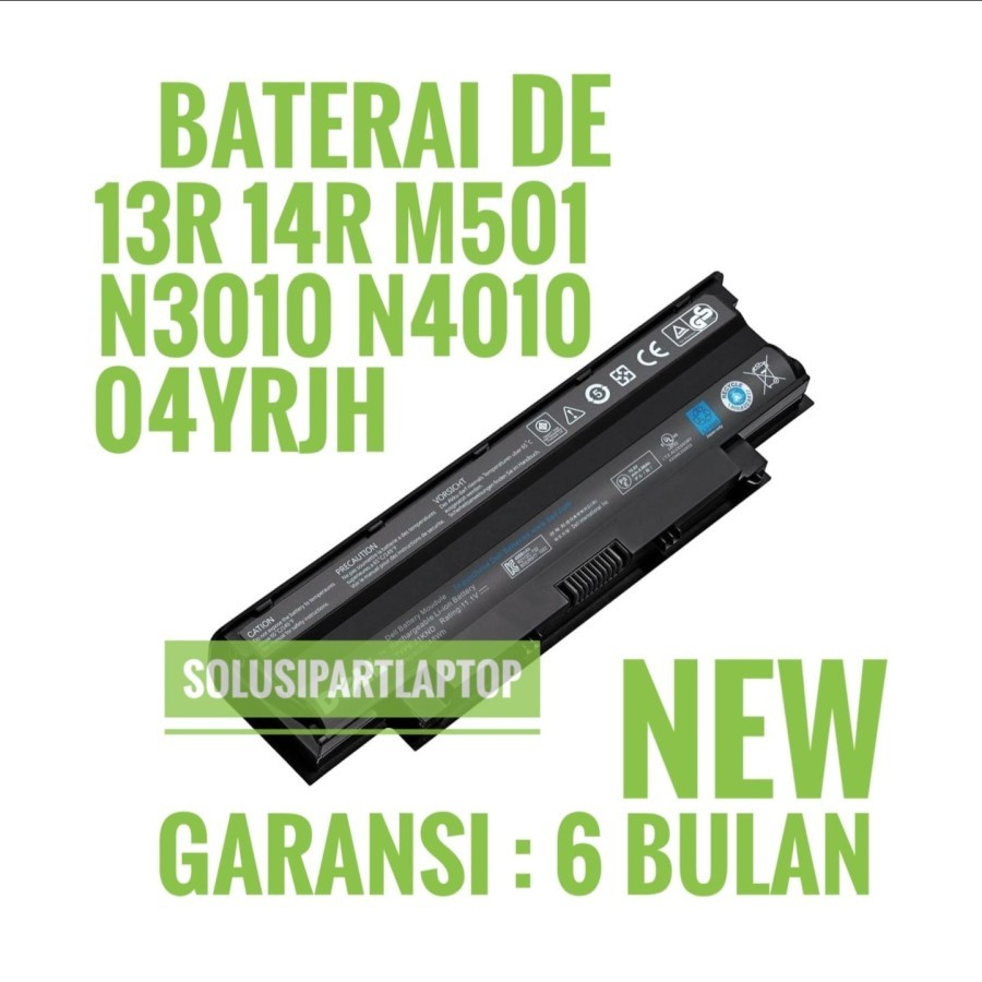 Baterai Batre Laptop Dell Inspiron N4110 N4050 N4010 N4050 N4010 14R Vostro 2420 3450 J1KND Original