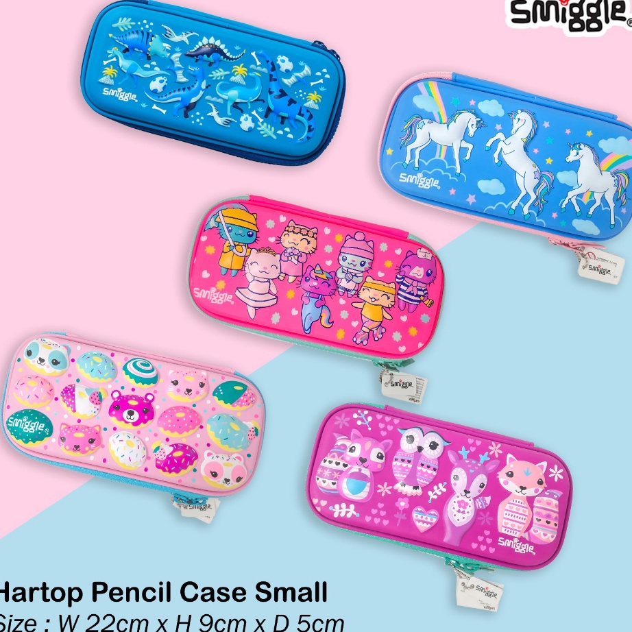

Berkualitas SMIGGLE Wonderous hardtop pencil case small nimbul 3D
