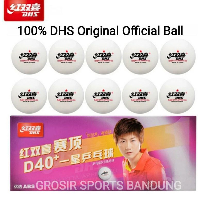 Bola Pingpong  Tenis Meja DHS D4 Bintang Satu  1 Star Original KODE V1G5