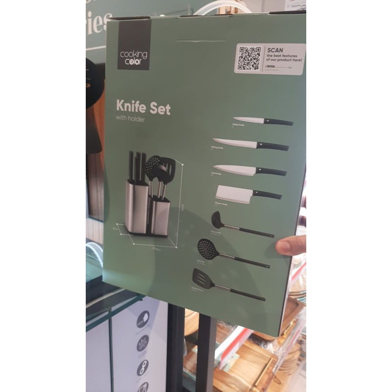 pisau set informa /pisau cooking color