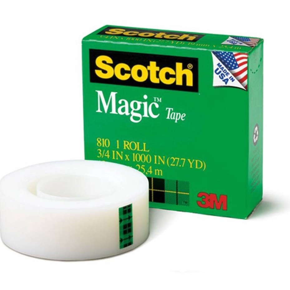 

Murah 3M 81 SCOTCH MAGIC TAPE 18MM X 36Y