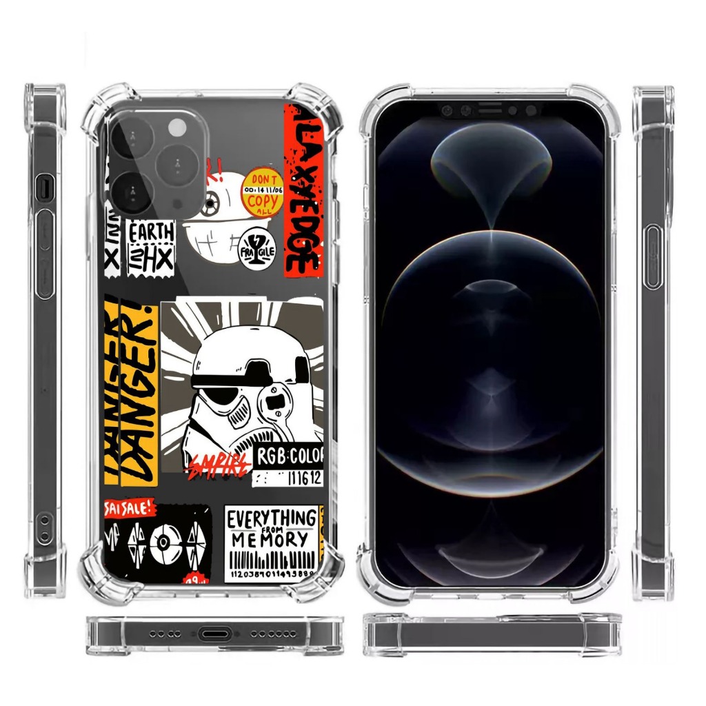 iPhone 15 iPhone 15 Plus iPhone 15 Pro iPhone 15 Pro Max Case Gambar Crack Case Karakter CRACK01 CRA