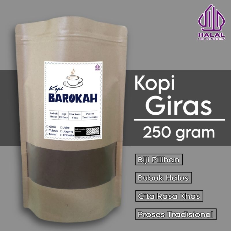 

KOPI GIRAS JAWA SPESIAL 250 Gr - KOPI BAROKAH