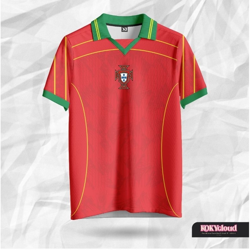 Jersey retro vintage Portugal bola running new