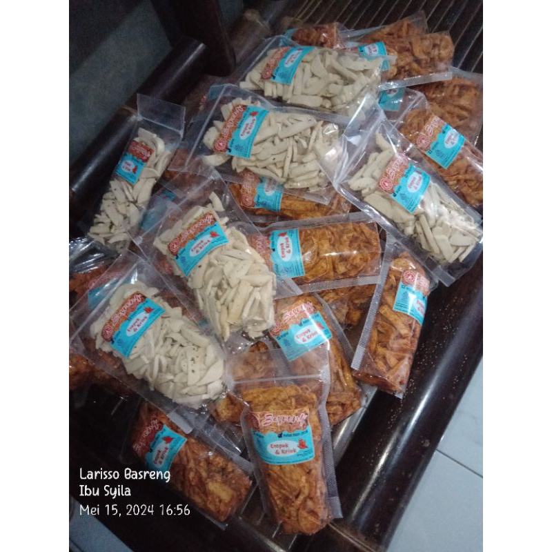 

Basreng pedas daun jeruk dan original 100gr/500gr