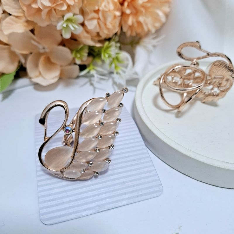 Promo Bros Ring Jilbab Exlusive 1Mewah Simple Elegan Cincin Syal Hijab Kerudung Segi Empat Trend