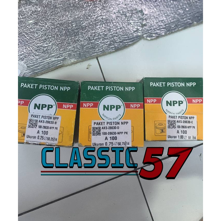 SEHER / PISTON SUZUKI A100 OS 25,75,100 MERK NPP