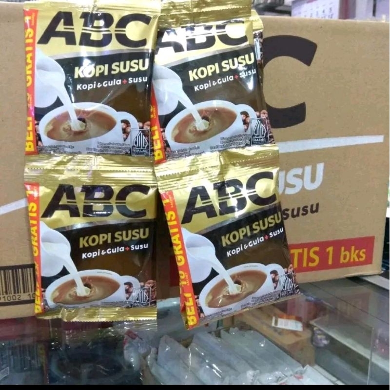 

KOPI ABC SUSU 30 gram/sachet (paket 3 renteng) 1renteng isi 10 sachet |kopi instan