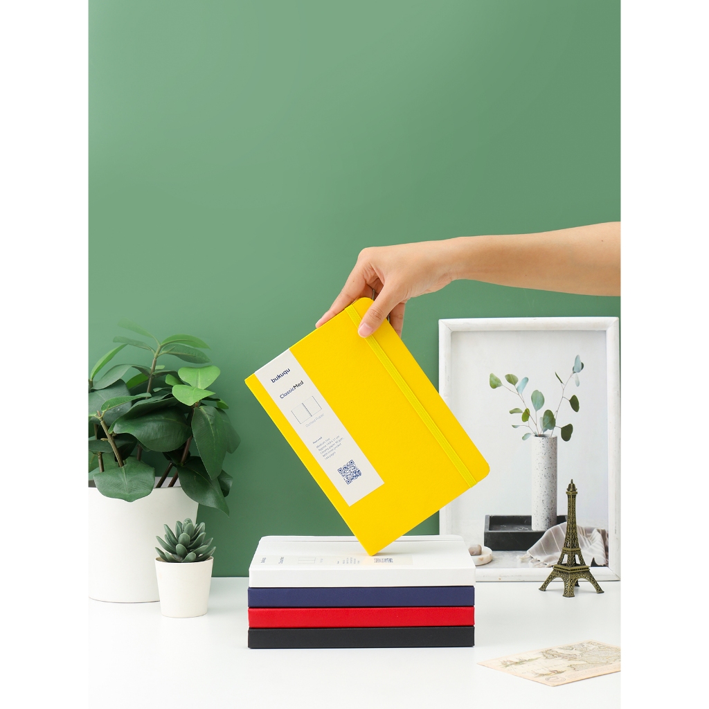 

Bukuqu Medium Notebook - Bullet Journal - Agenda Isi Cream paper