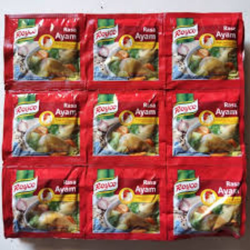 

BUMBU KALDU PENYEDAP MAKANAN ROYCO RASA AYAM KEMASAN 8 GRAM 1 RENCENG 12 PCS