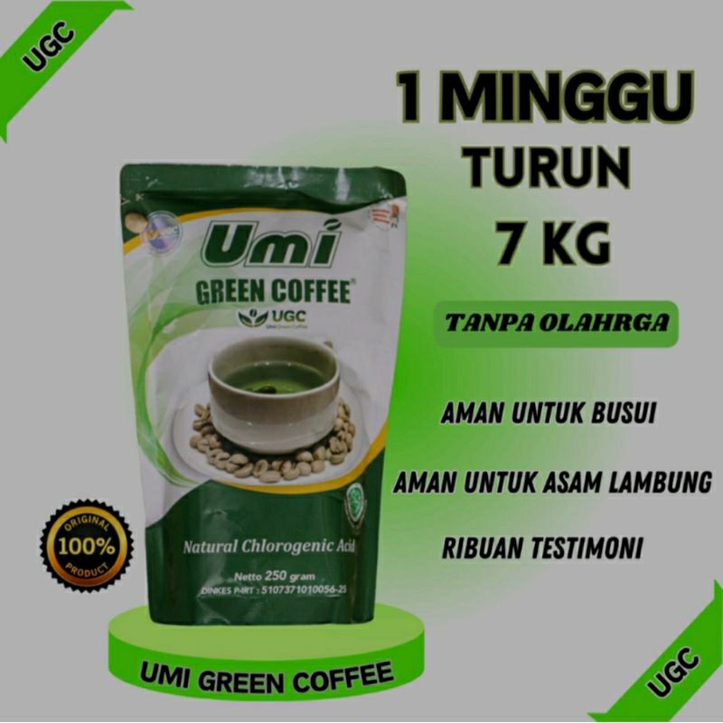 

UGC UMI GREEN COFFE 250 GR KOPI HIJAU ORI