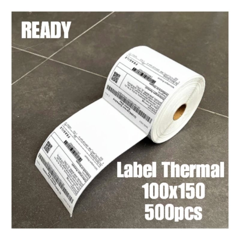 

LABEL STICKER THERMAL 100 X 150 BARCODE 100X150 UKURAN A6 500PCS