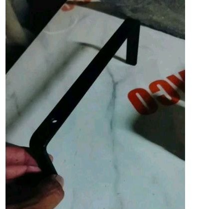 plat besi custom plat model c untuk rak tempel dinding