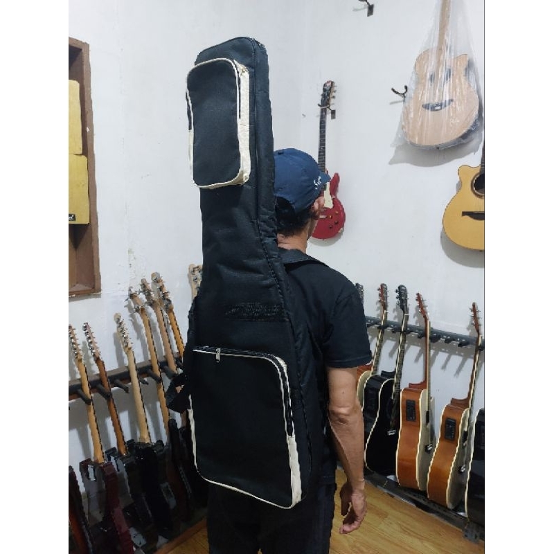 semi gigbag tas softcase gitar elektrik model dame elioth
