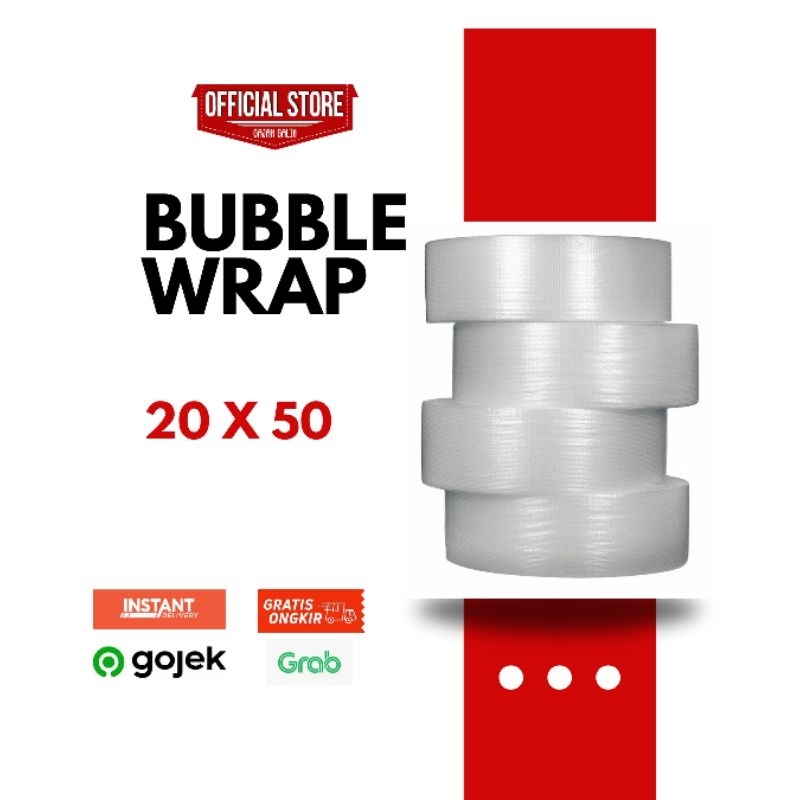 

Bubblewrap roll lebar 20cm x 50 meter Tebal bisa kirim INSTANT