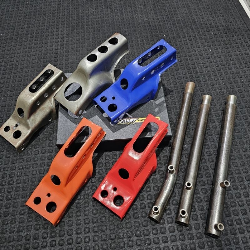 pangkon mesin tlr xr pangkon mesin tiger xr tlr finishing powdercoating  glogor rangka depan cb balu