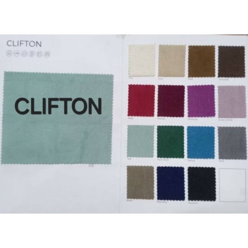 Regency CLIFTON Kain Suede Regency Pelapisan Jok sofa, Kursi Tebal lembut