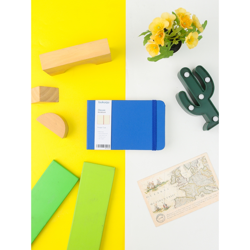 

Bukuqu Classic Notebook Landscape Uk A6 - Scuro Blue, Plain