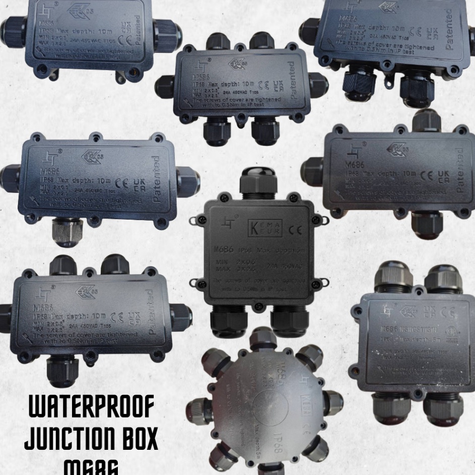 Premium Junction Box Connector Waterproof 234568 Ways  M686 Anti Air