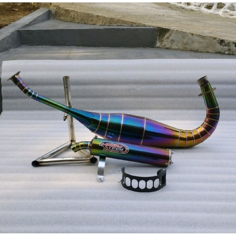 KNALPOT NINJA 150 R RR SS FULL STAINLESS PELANGI